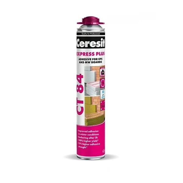 Ceresit CT84 - Express PU Foam adhesive for EPS - 850ml