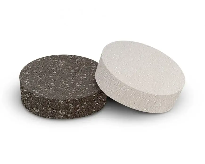  Polystyrene Disc - KS (white/grey) - Pack of 100