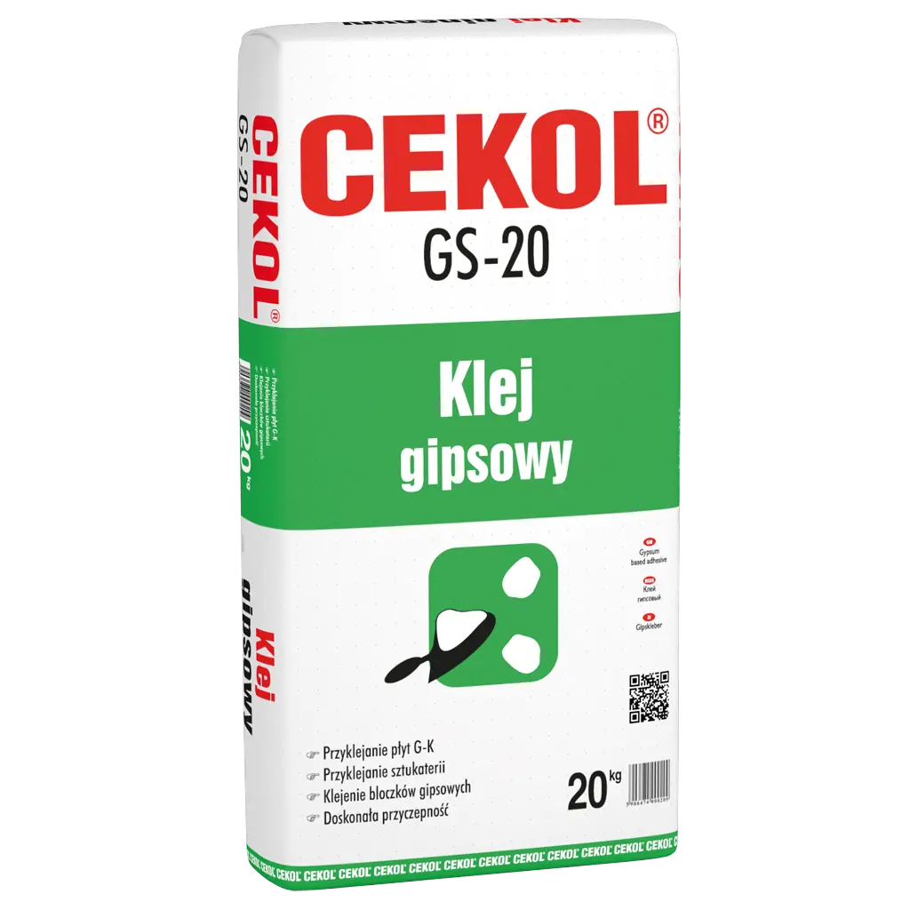 Cekol GS-20 - gypsum adhesive - 20kg