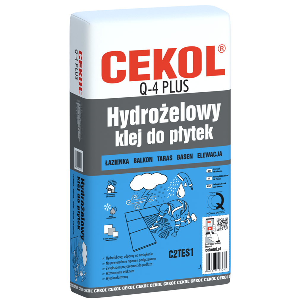 Cekol Q-4 Plus - Hydrogel tile adhestive - 20Kg