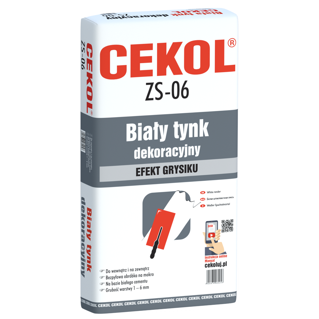 Cekol ZS-06 - Whitething layer cement based plaster - 5kg