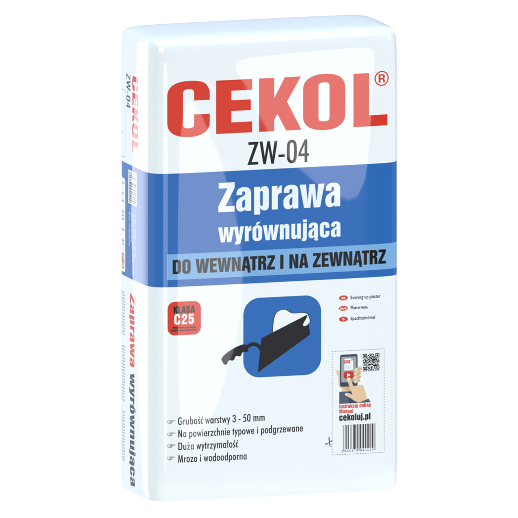 Cekol ZW-04 - frost and water resistant patching mortar - 5kg