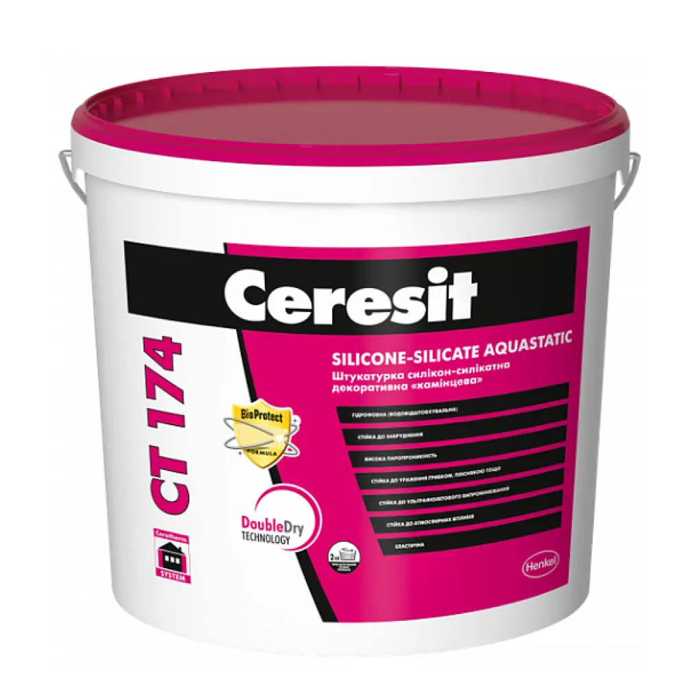 Ceresit CT174 - silicate-silicone render - 1.5mm - 25kg