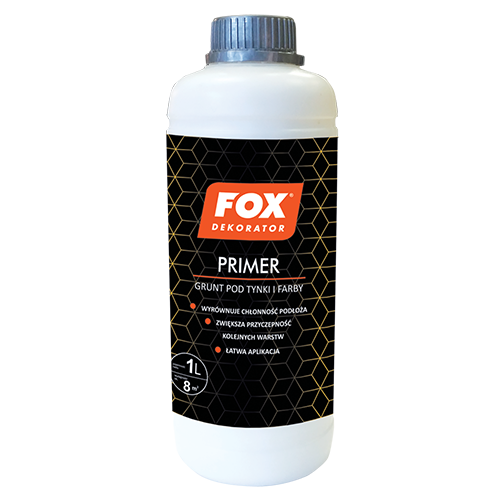 Fox - PRIMER FOR PLASTERS & PAINTS -1L