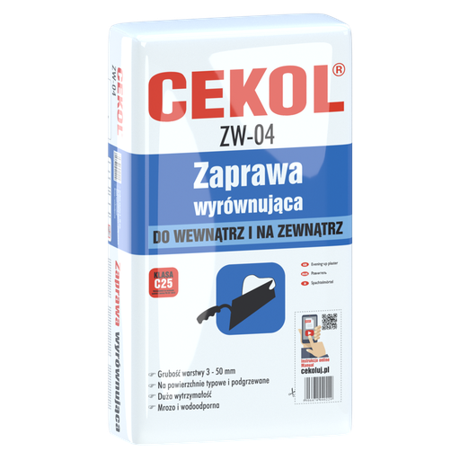 [200454] Cekol ZW-04 - frost and water resistant patching mortar - 5kg