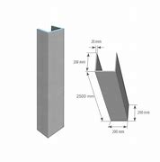 [200278] WIM Platte - CORNER ELEMENT "U" -(200+200+200x2500) - 20mm